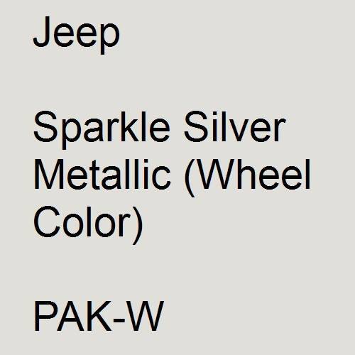 Jeep, Sparkle Silver Metallic (Wheel Color), PAK-W.